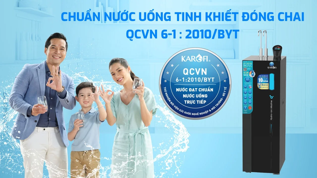 Nước sau lọc chuẩn nước tinh khiết