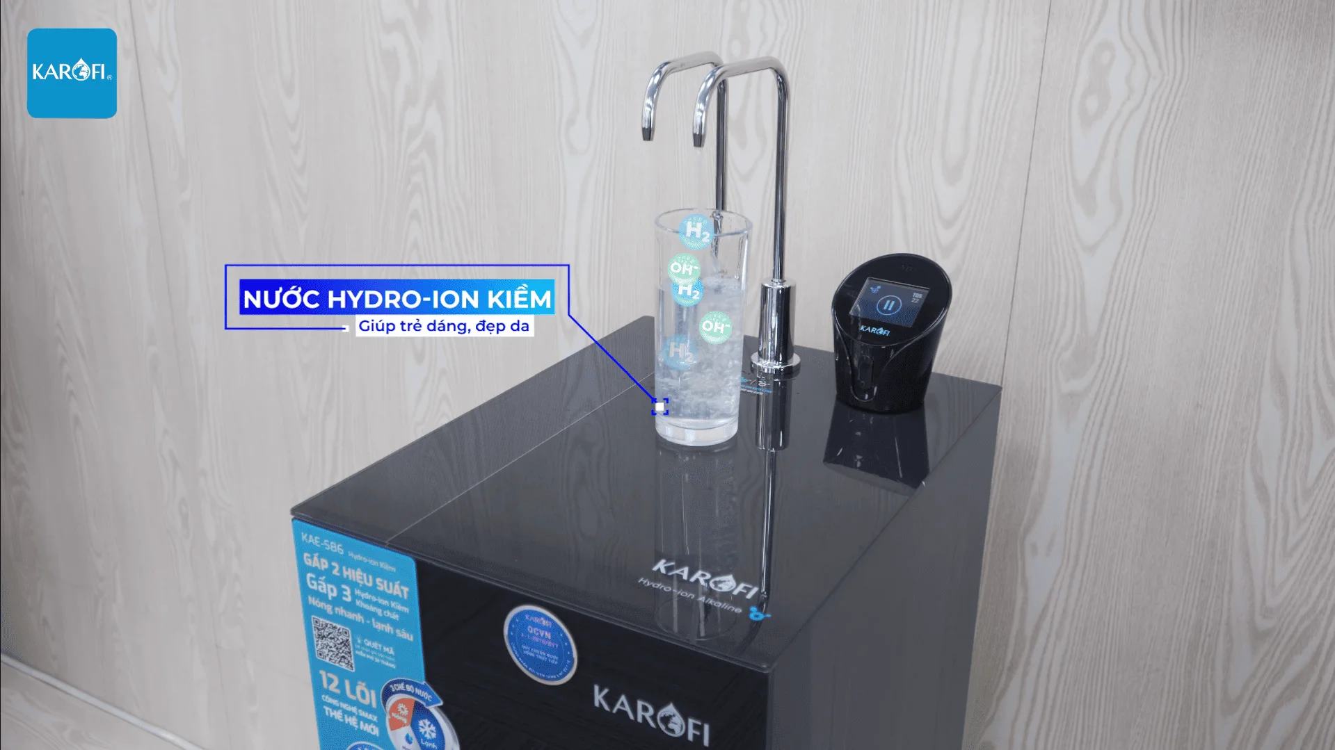 Nước Hydro-ION Kiềm với độ pH từ 8.0 đến 9.0