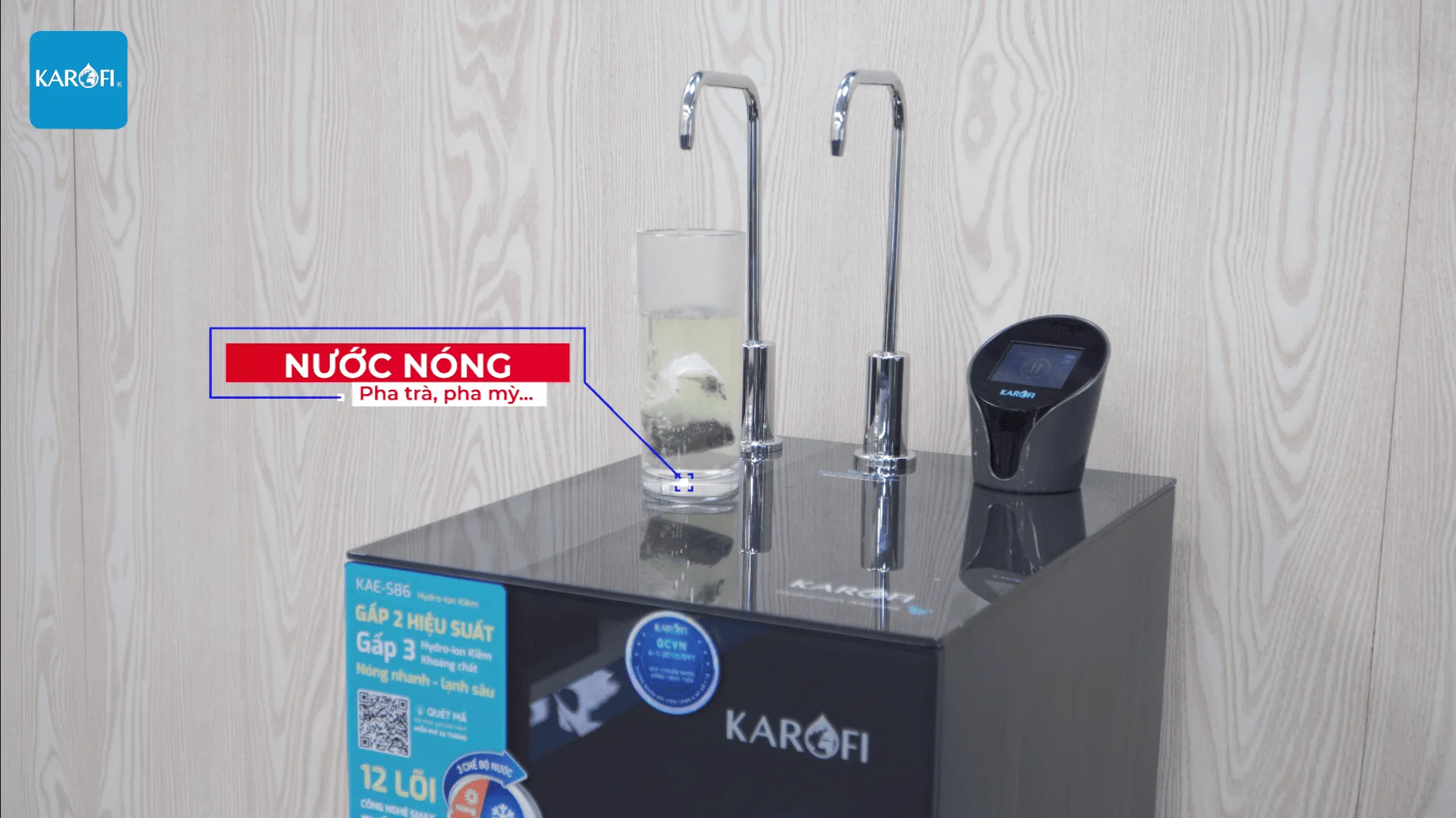 Nước lạnh sâu và nước nóng dùng để giải khát và pha trà, cà phê...