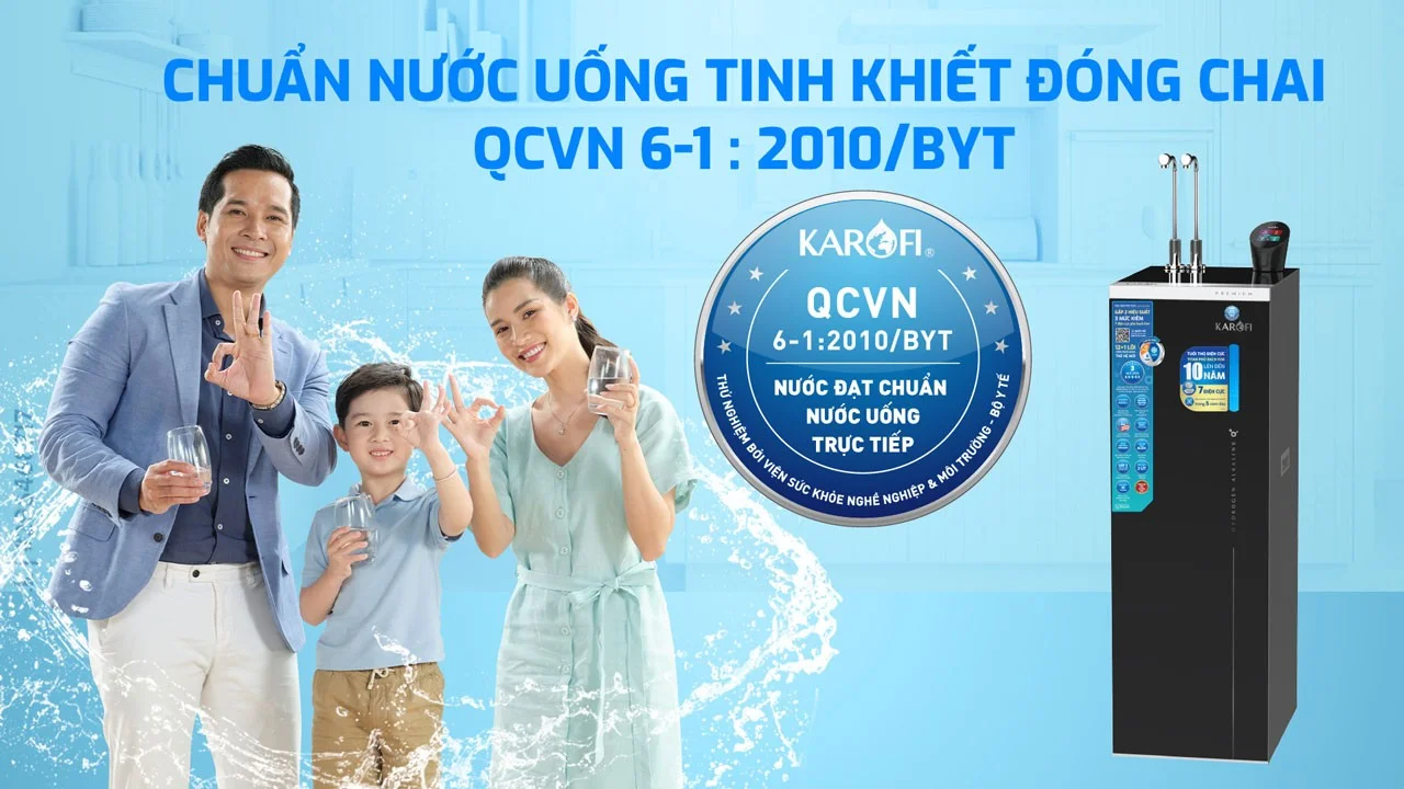 Nước sau lọc chuẩn nước tinh khiết