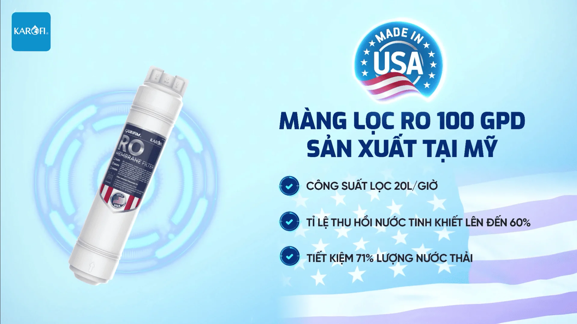 Màng lọc RO Purifim 100G Mỹ