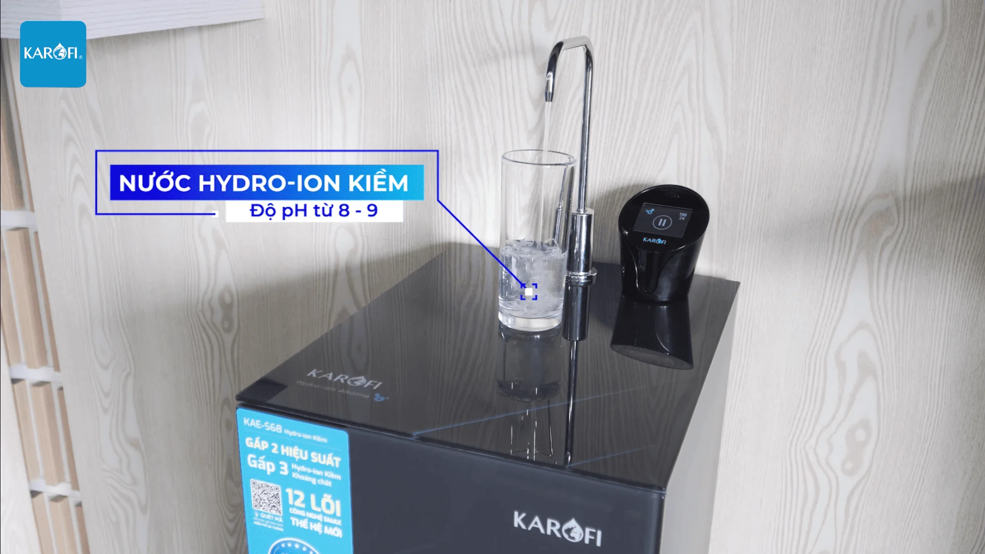 Nước Hydro-ION Kiềm với độ pH từ 8.0 đến 9.0