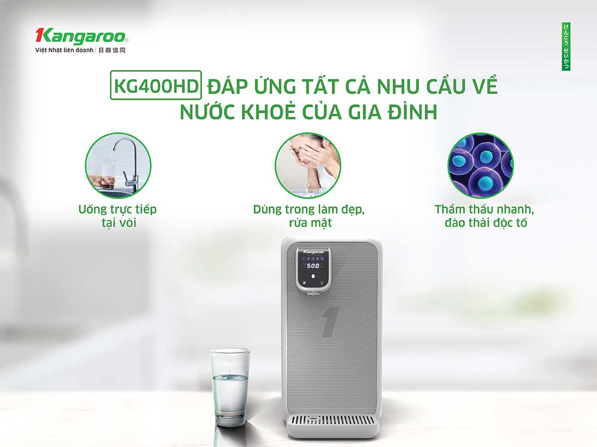 KG400HD đáp ứng mọi nhu cầu về nước