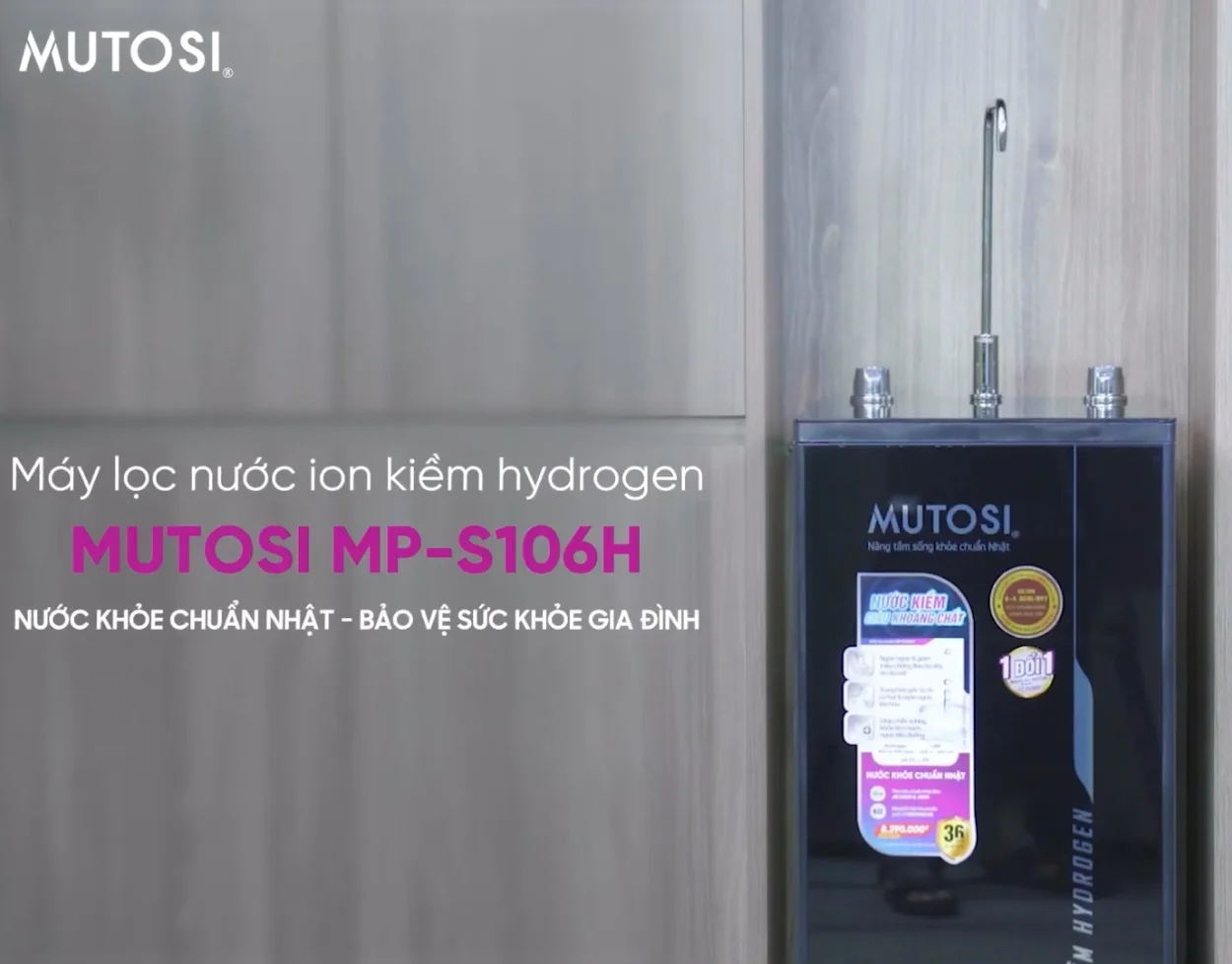 Tính năng nổi bật của máy lọc nước RO ION Kiềm Hydrogen Mutosi MP-S106H 10 lõi