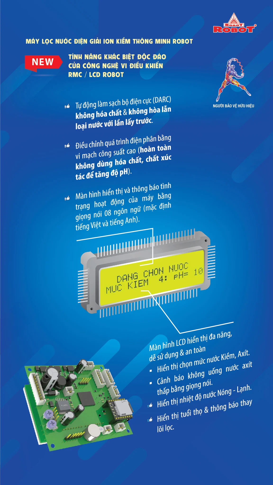 Công nghệ RMC/LCD phát minh độc quyền từ Robot của UHC 6511