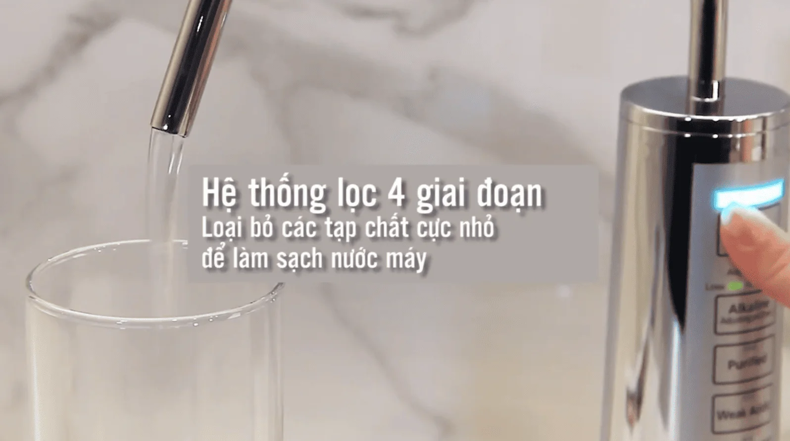 4 cấp lọc trong 1 lõi lọc duy nhất