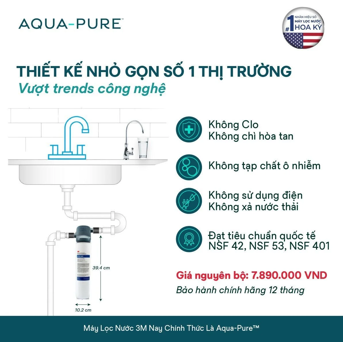 Thiết kế để gầm nhỏ gọn
