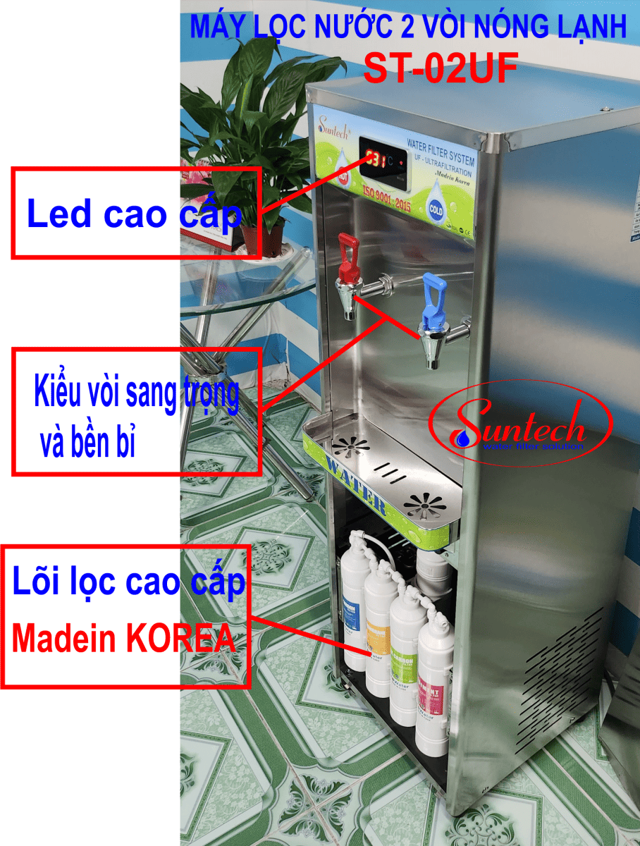 Tính năng nổi bật của máy lọc nước nóng lạnh Suntech ST-02UF