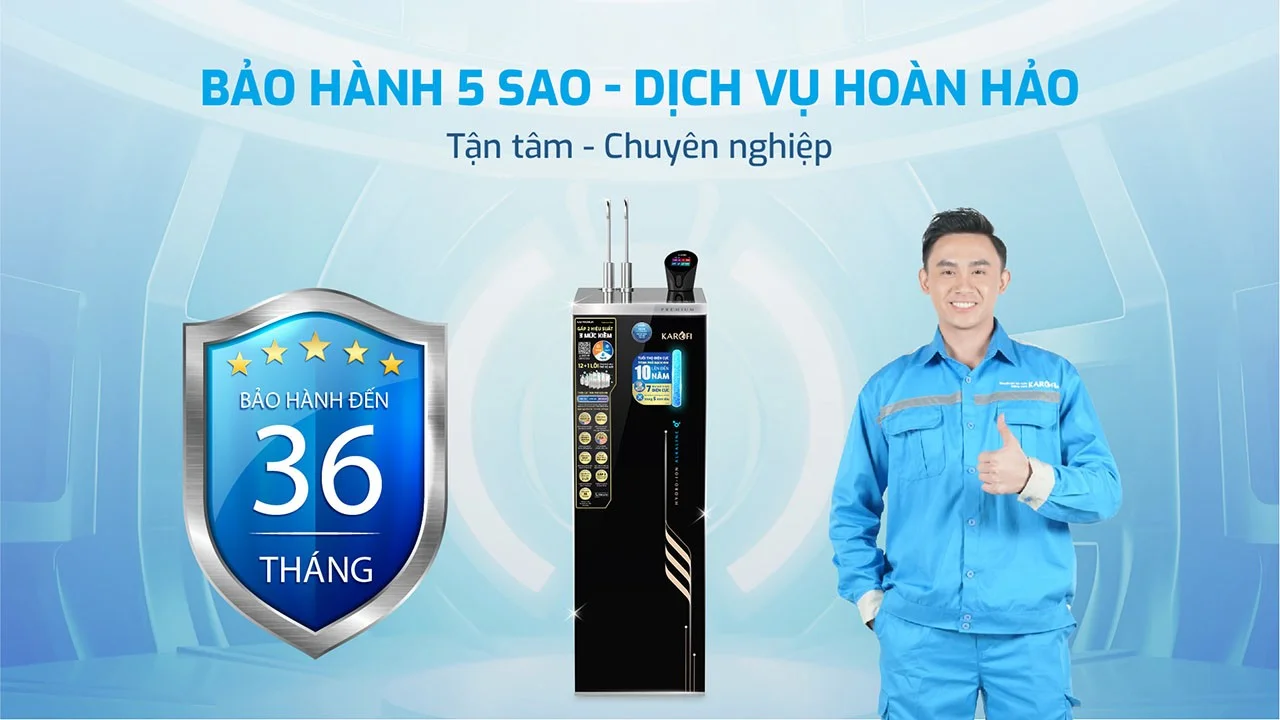 Bảo hành vượt trội 36 tháng