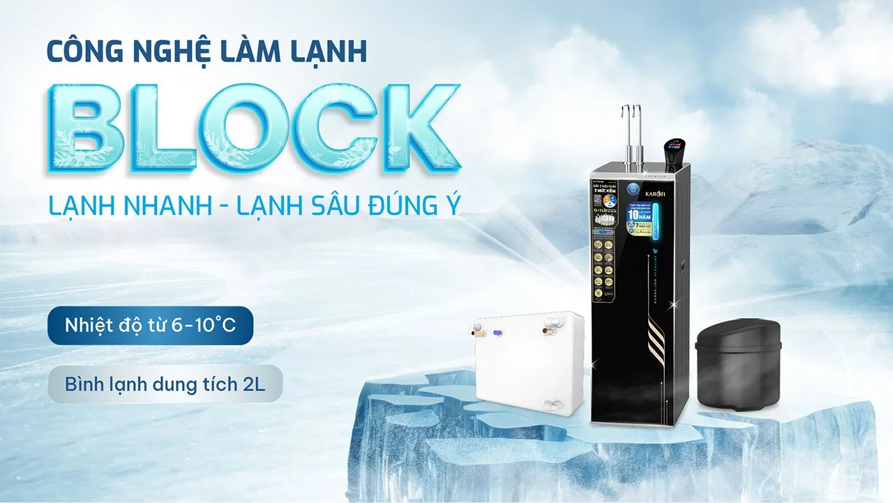 Công nghệ làm lạnh bằng Block cho nước lạnh sâu