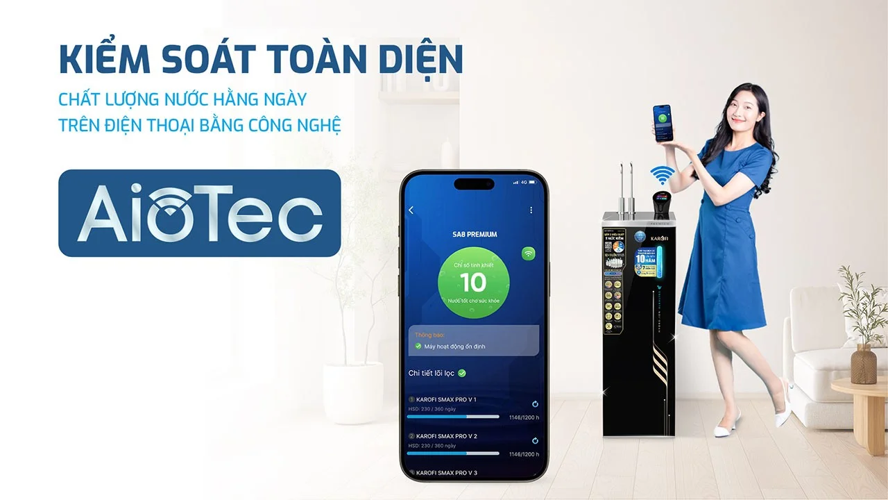 Công nghệ AIOTEC kiểm soát qua điện thoại