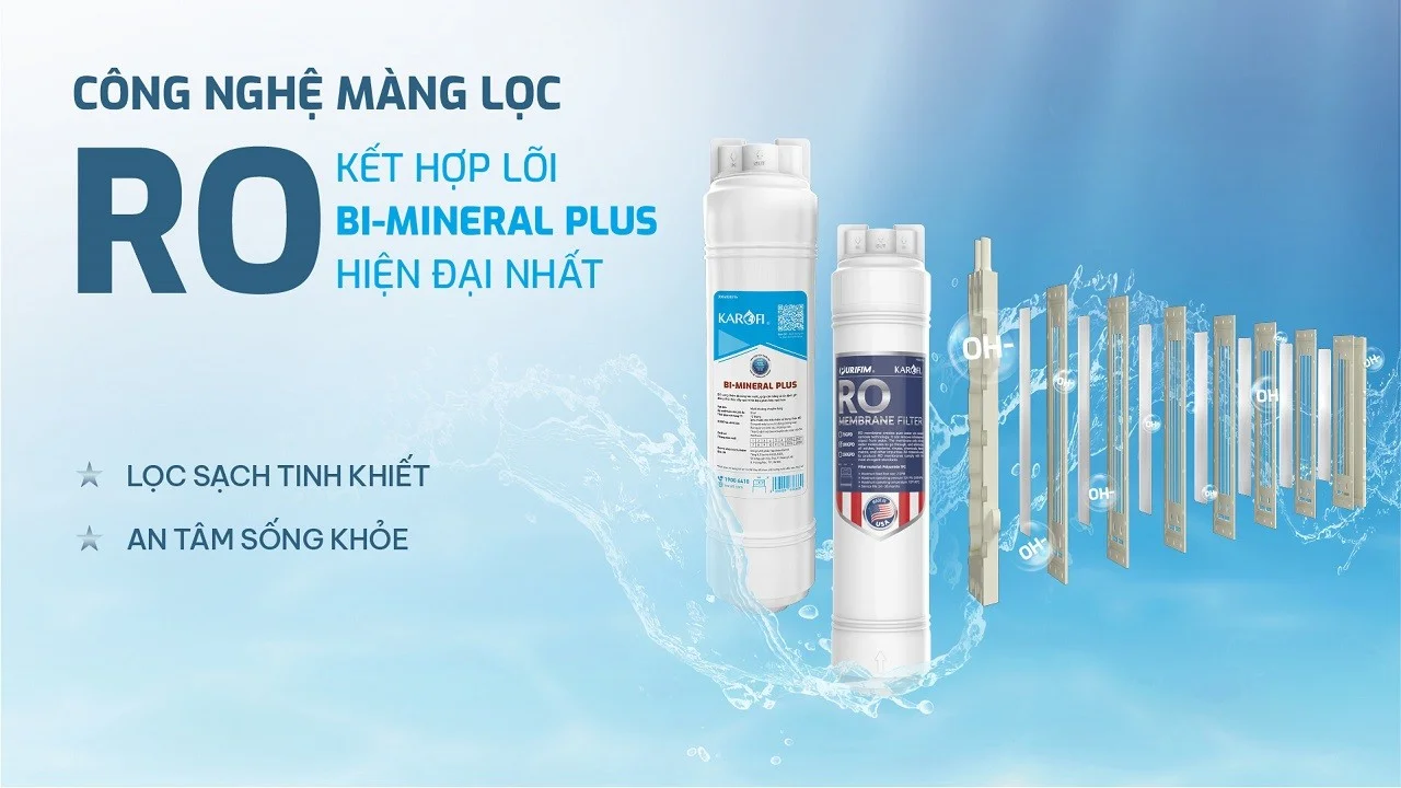 Màng RO nguyên khối xuất xứ Mỹ loại bỏ đến 99,99% các chất ô nhiễm trong nước