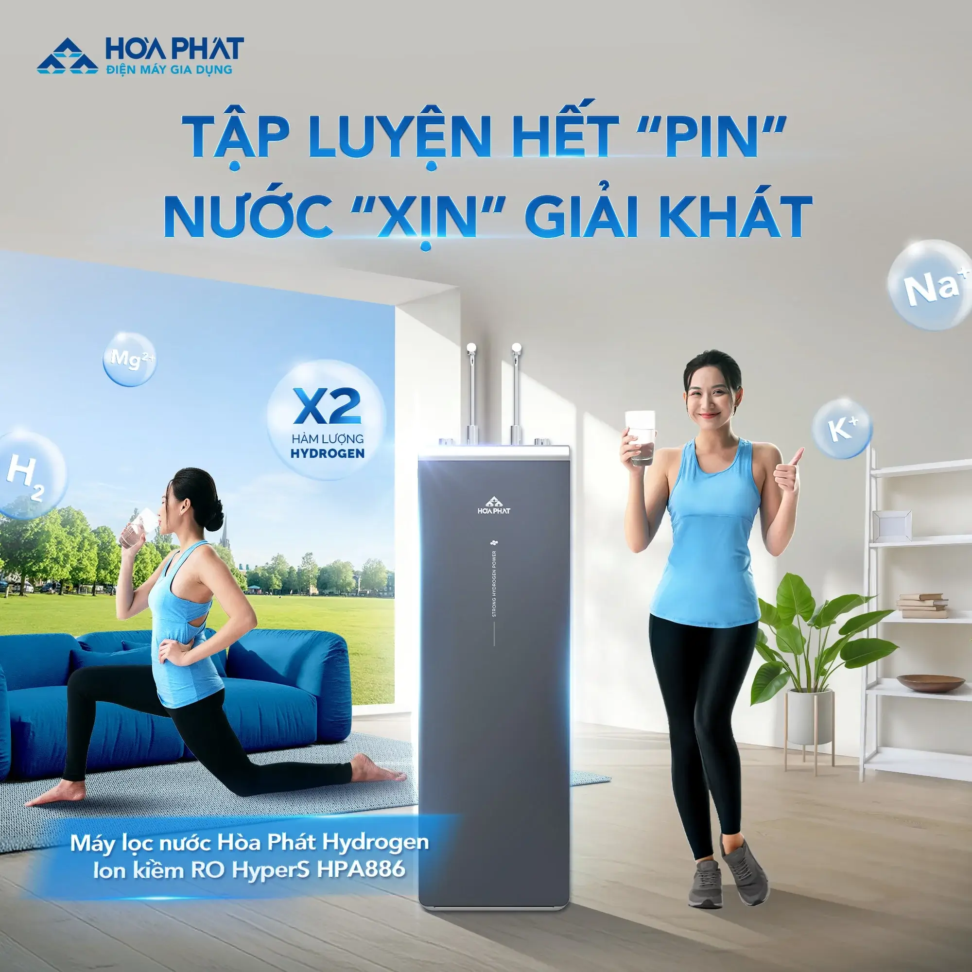 Tính năng nổi bật của máy lọc nước nóng lạnh ION Kiềm Hòa Phát HyperS HPA886