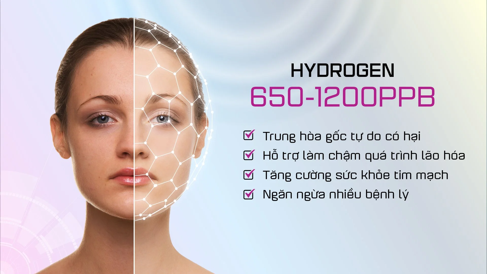 MP-S119HCK có ưu thế khi giữ được sự ổn định trong các chỉ số Hydrogen, pH và ORP khi lấy nước liên tục