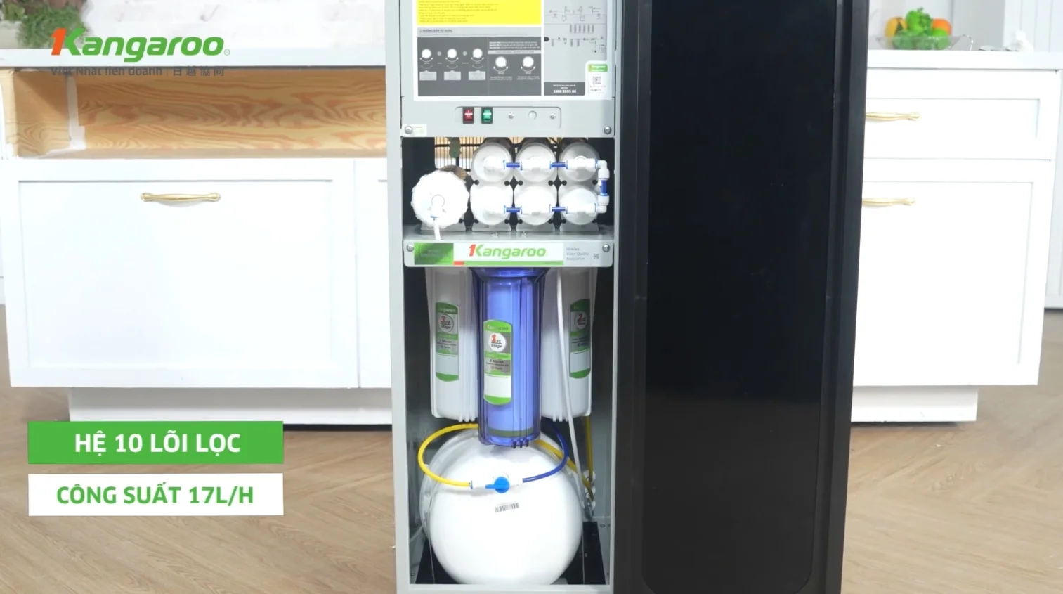 Hệ thống 10 lõi lọc mạnh mẽ