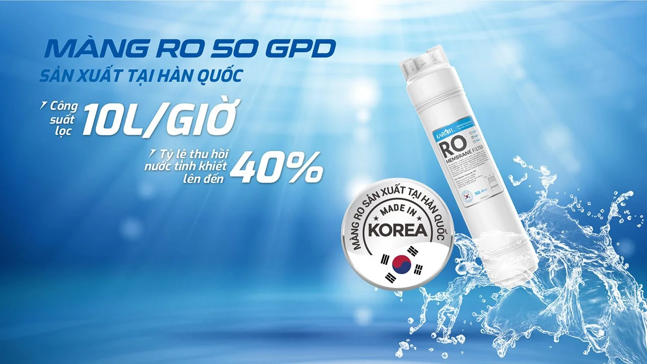 Màng RO 50G đúc nguyên khối từ Hàn Quốc
