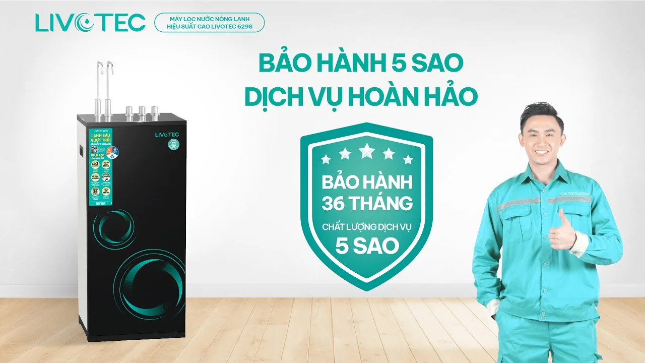 Livotec 629S có chế độ bảo hành 36 tháng