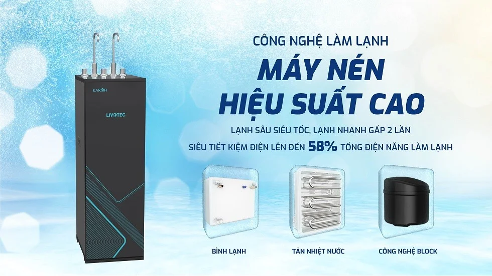 Ba chế độ nước Nóng - Lạnh - Tinh khiết tiện lợi