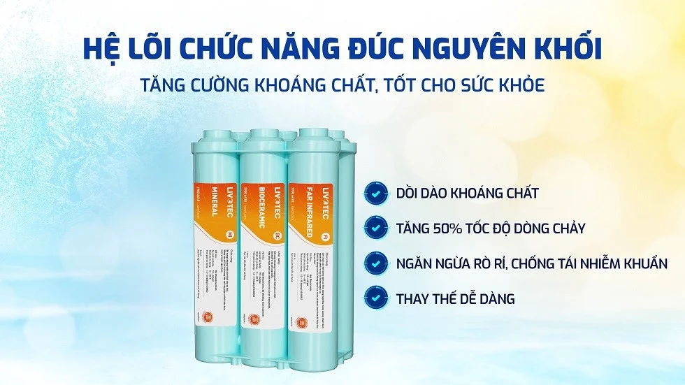 6 lõi chức năng dạng đúc nối nhanh nguyên khối