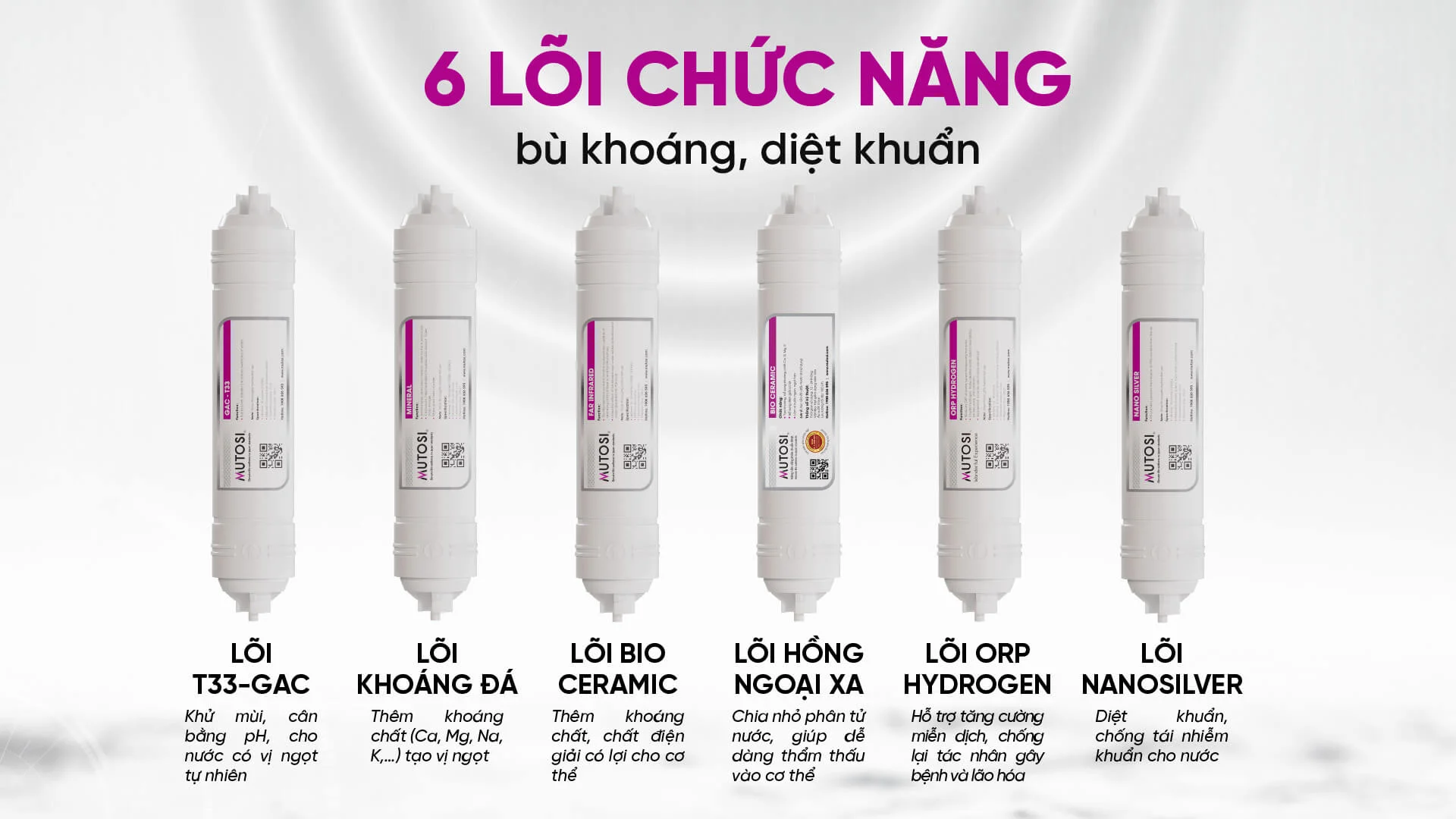 6 lõi chức năng hiệu suất cao
