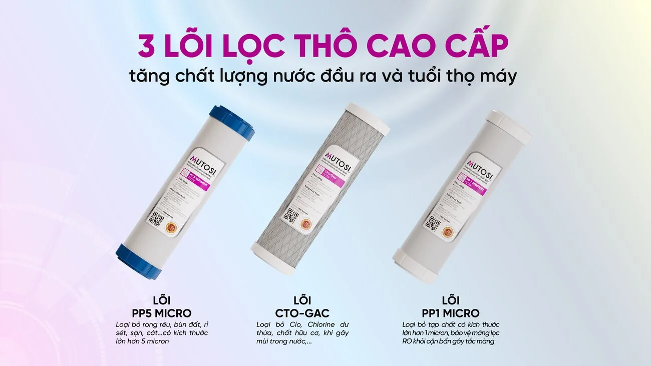 Bộ lõi lọc thô 123 cao cấp