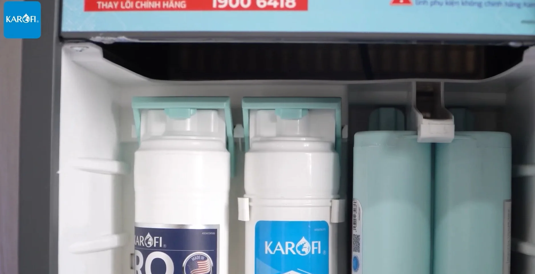 Hệ thống lõi được thiết kế kiểu mới, giúp thay lõi dễ dàng hơn và hạn chế hư hỏng