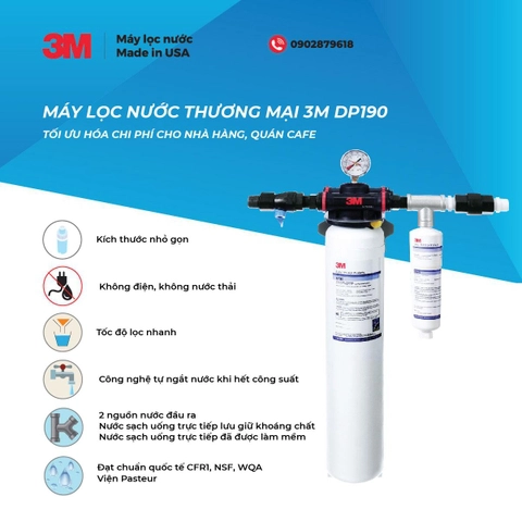 Máy lọc nước Nano công suất lớn 3M DP190