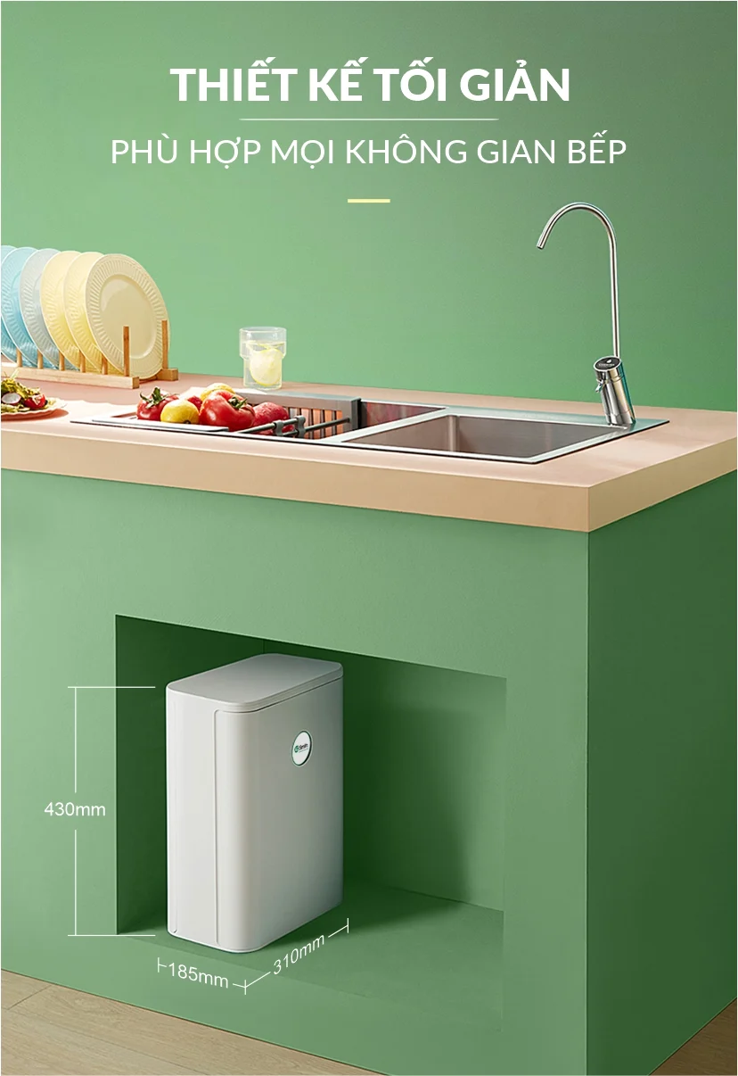 Thiết kế tối giản, phù hợp mọi không gian bếp