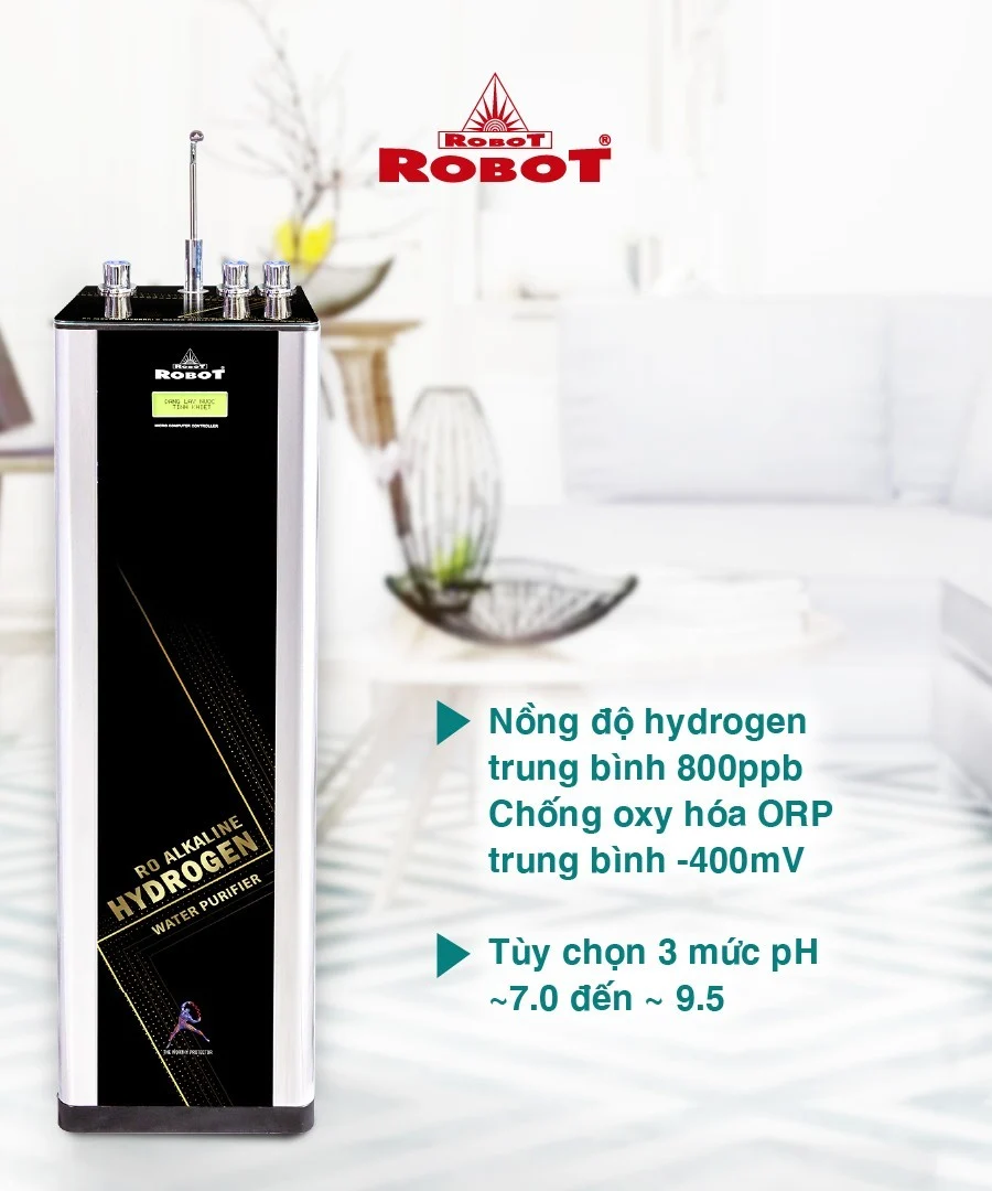 Tính năng nổi bật của máy lọc nước RO + UF Hydrogen Kiềm Robot RBs-9HA