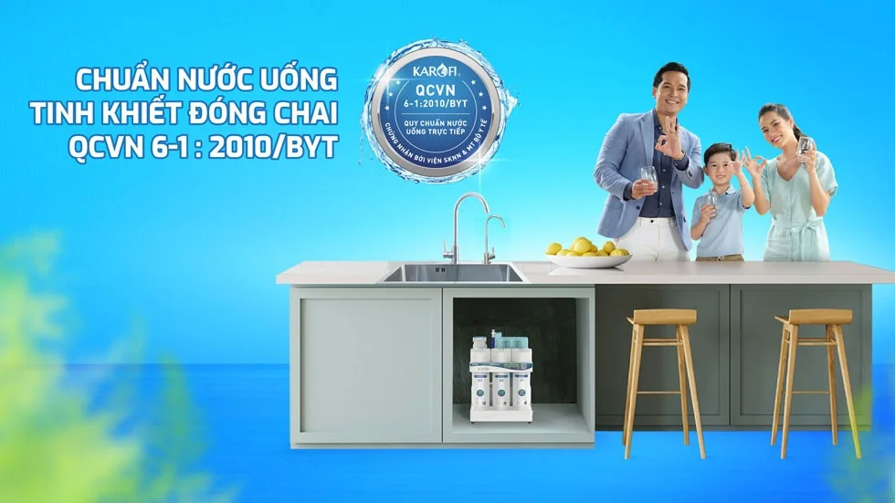 Nước sau lọc đạt chuẩn nước tinh khiết