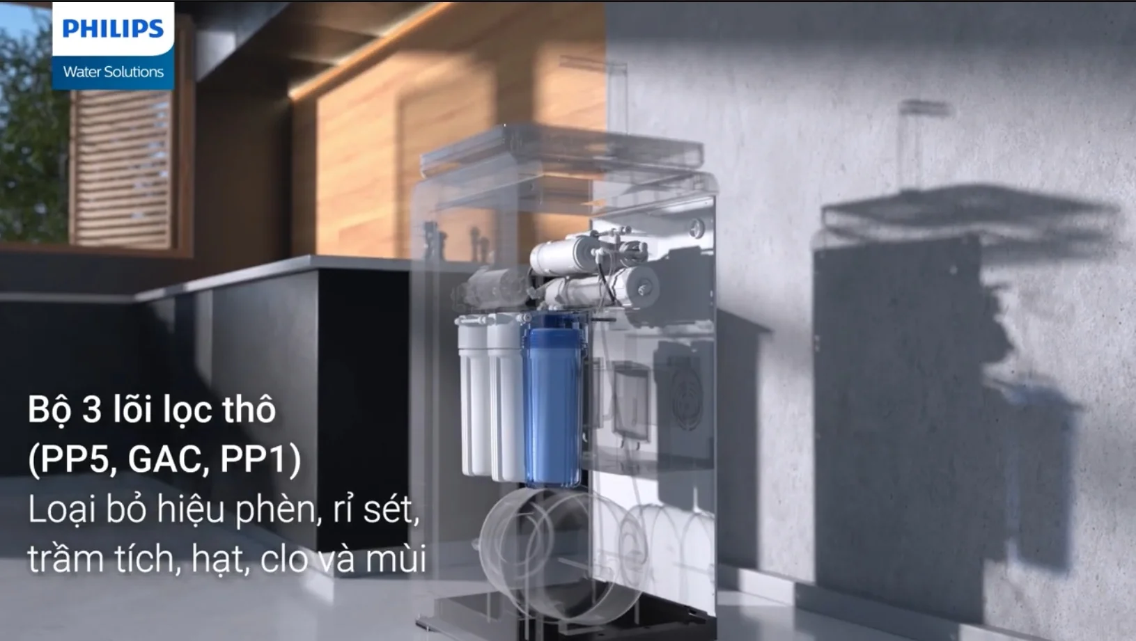 Bộ lõi lọc thô 123 giúp loại bỏ cặn bẩn