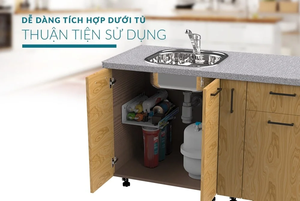 Thiết kế nhỏ gọn, dễ đàng tích hợp dưới gầm tủ
