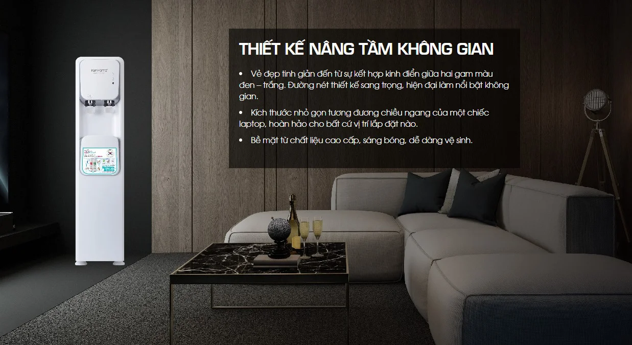 Sở hữu 2 vòi cùng 3 chế độ Nóng - Lạnh - Tinh khiết