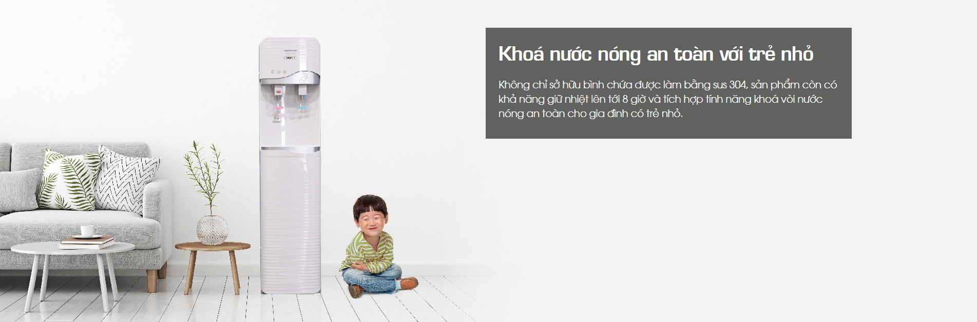 Khóa nước an toàn với trẻ nhỏ của Korihome WPK-910