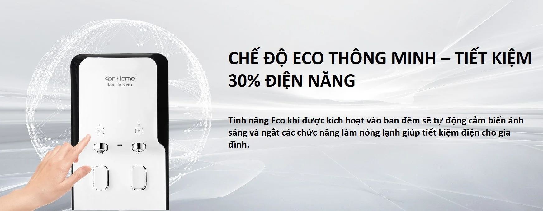 Chức năng ECO tiết kiệm 30% điện năng