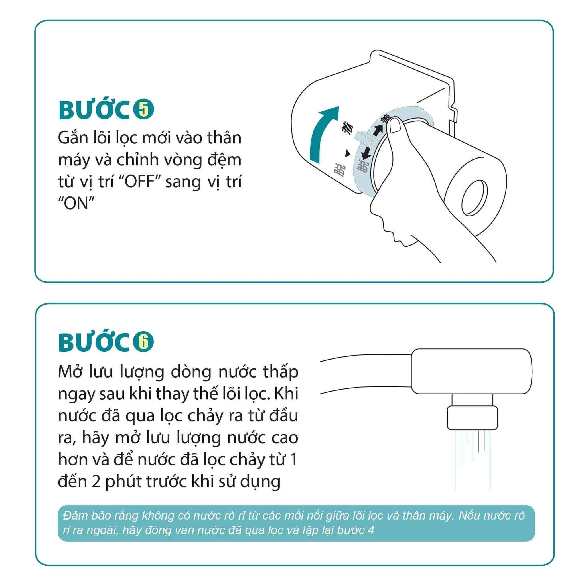 Hướng dẫn thay lõi lọc nước Torayvino SK77NJ-K-3SET
