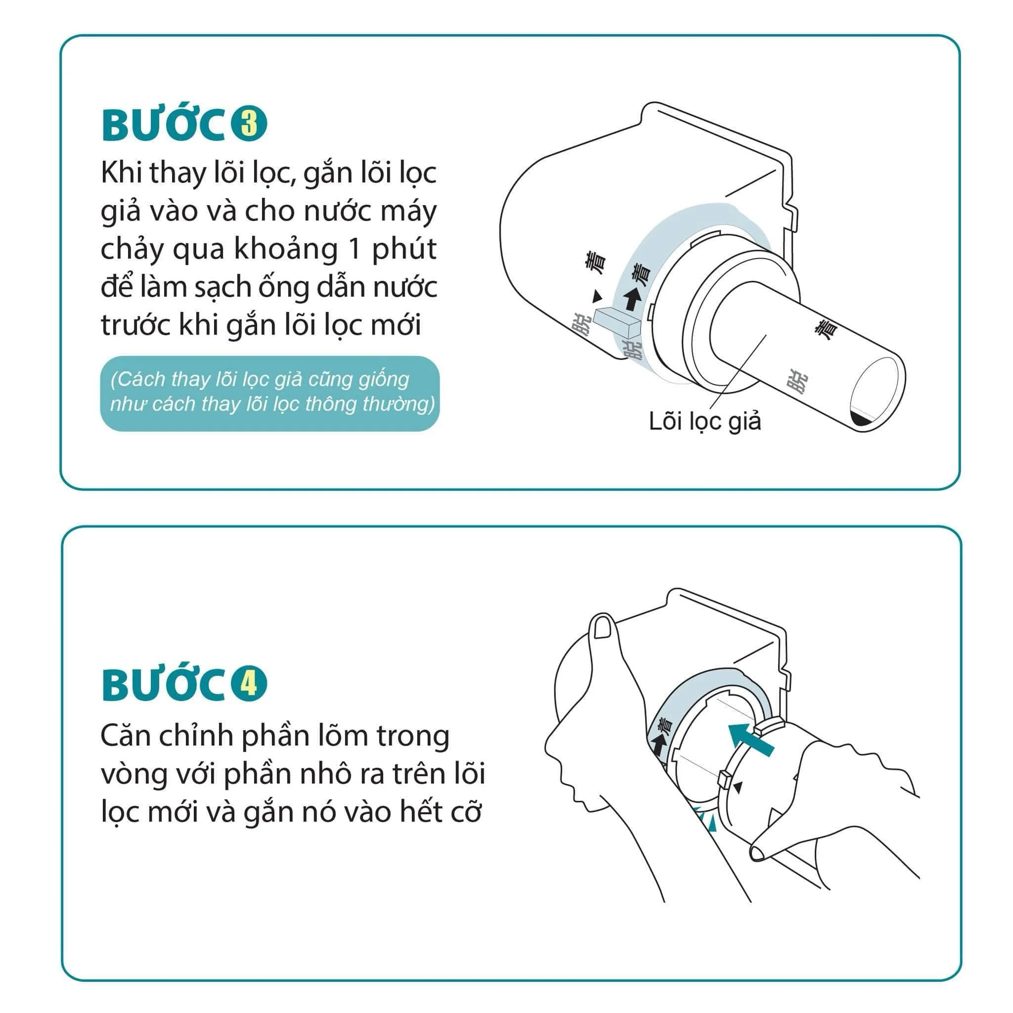 Hướng dẫn thay lõi lọc nước Torayvino SK77NJ-K-3SET