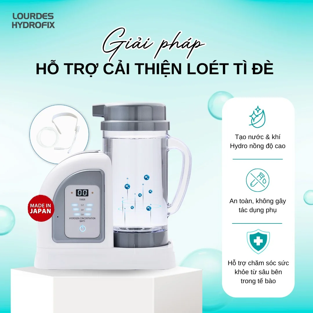 Lợi ích của máy tạo nước và khí giàu Hydro Lourdes Hydrofix (Superior Edition)