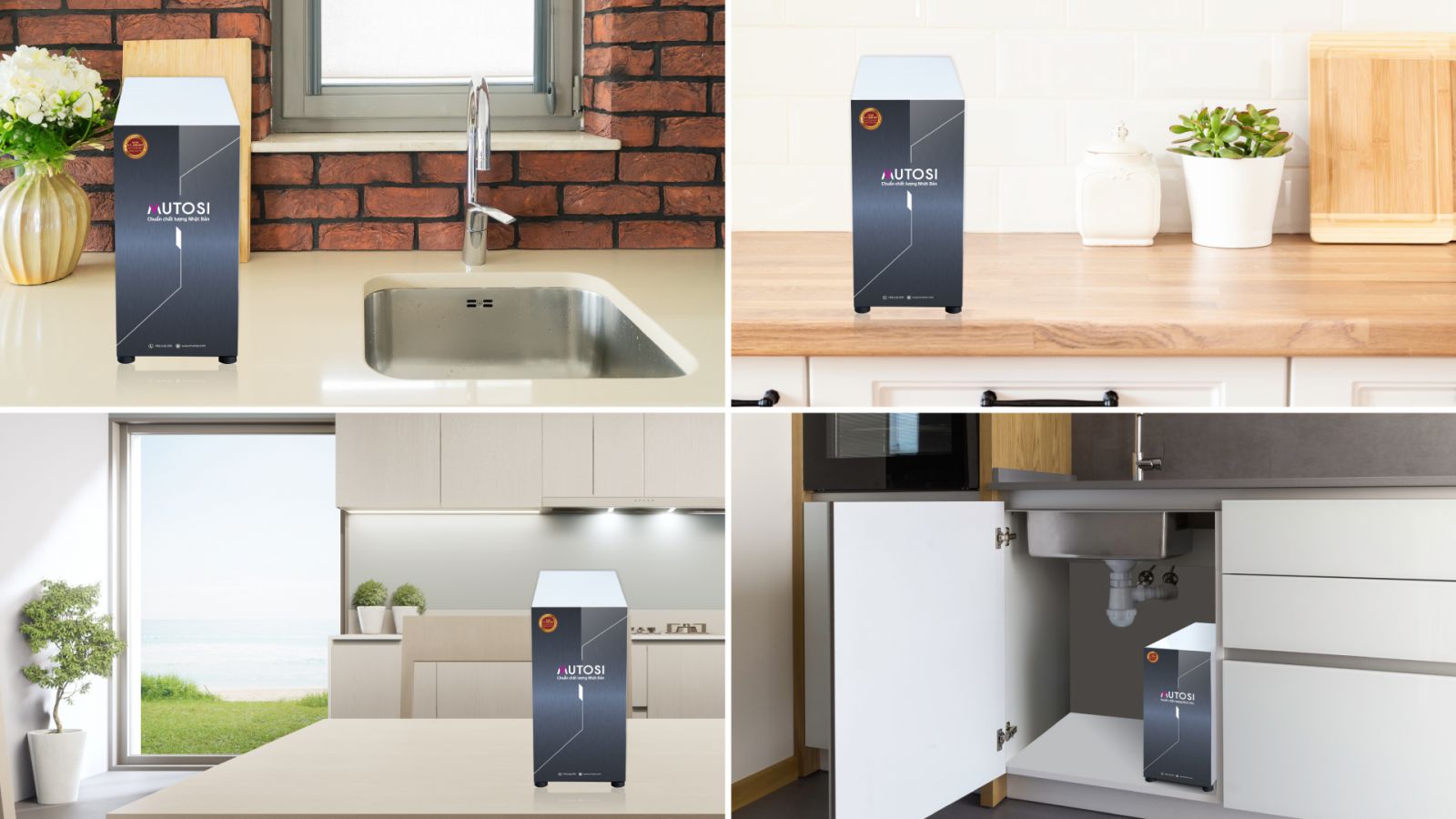 Hình ảnh thực tế Máy lọc nước RO Mutosi 7 lõi MP-371U