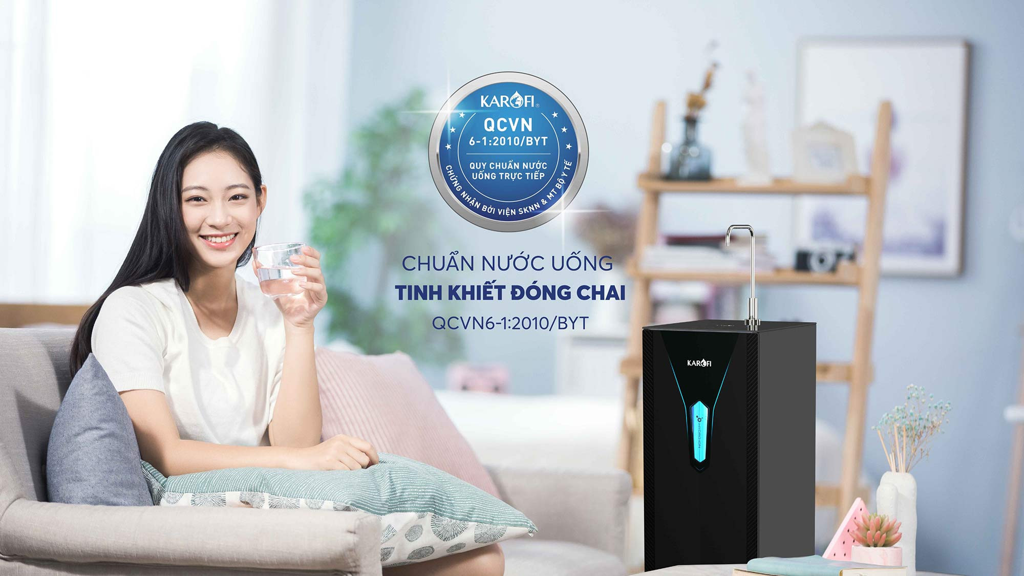 Nước sau lọc đạt chuẩn nước uống tinh khiết