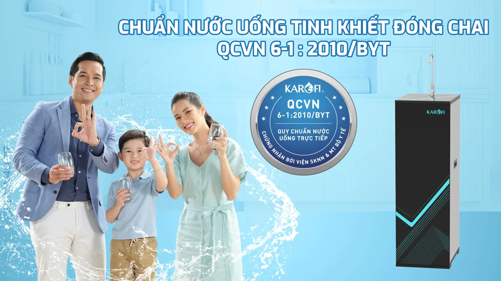 Nước sau lọc chuẩn nước tinh khiết