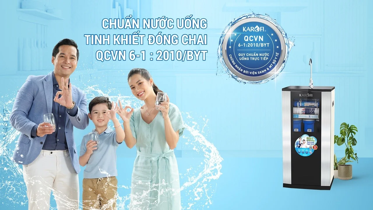 Nước sau lọc chuẩn nước tinh khiết