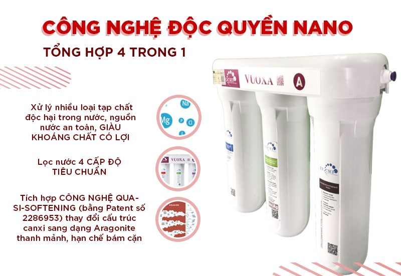 Công nghệ lọc của Bộ tiền lọc cho máy lọc nước ION Kiềm Geyser VuoxaA