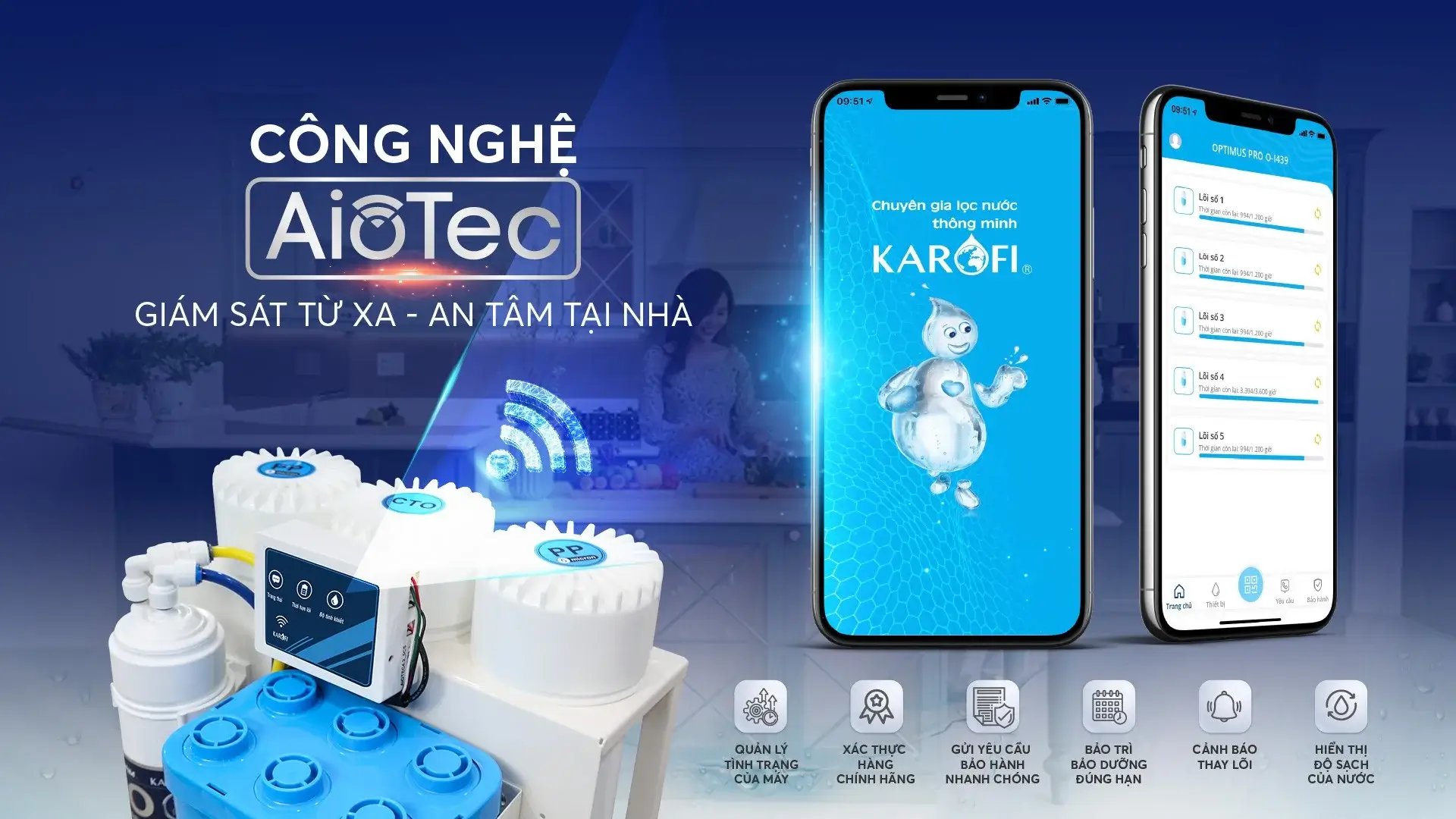 Công nghệ AIOTEC điều khiển máy từ xa