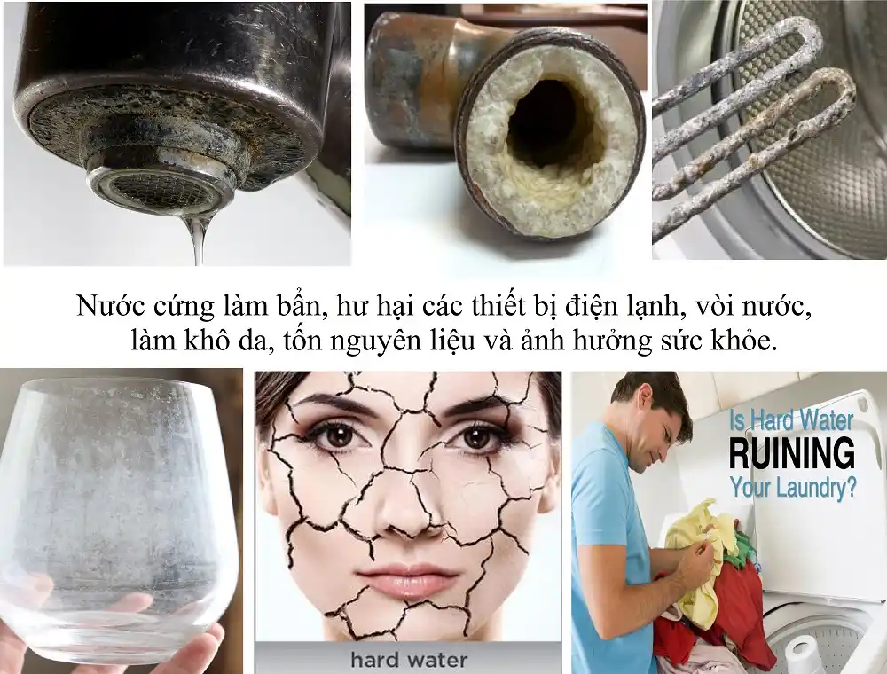 Tác hại của nước cứng