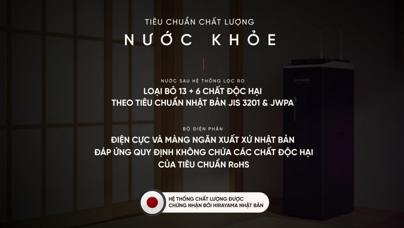 Nước sau lọc đạt chuẩn nước uống