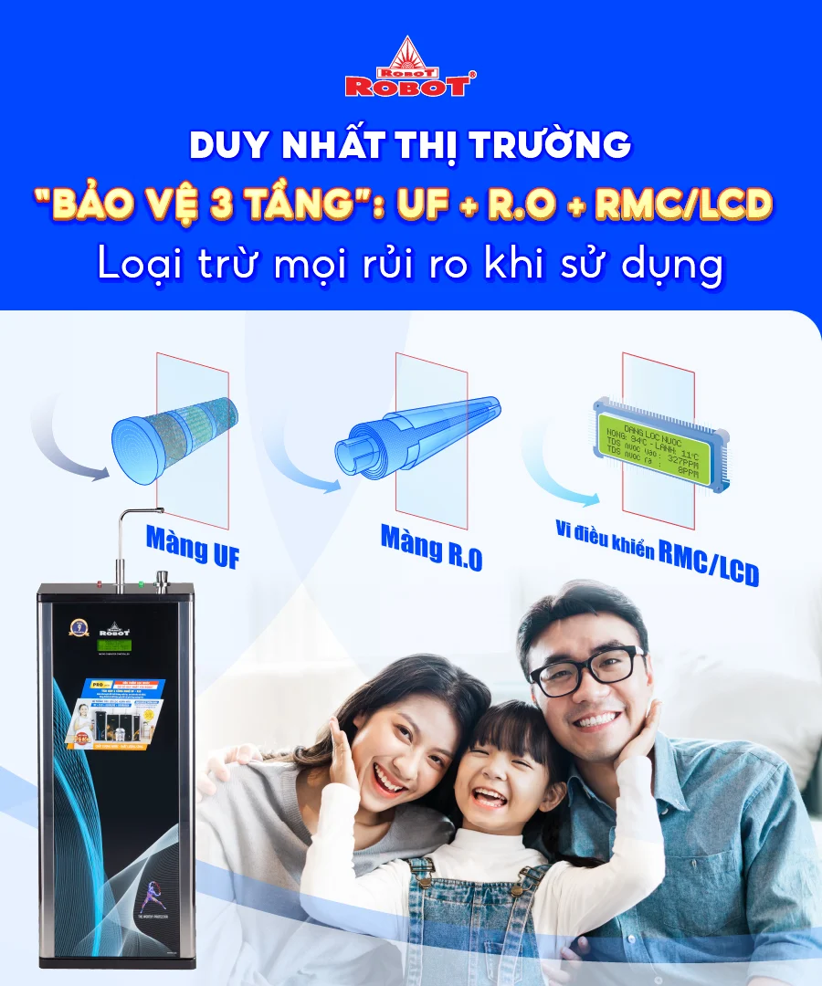 Giới thiệu về máy lọc nước nóng lạnh Robot ELITE PRO 739GK-UR