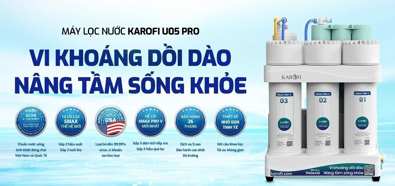 Giới thiệu về máy lọc nước RO Karofi KAQ-U05 PRO 2024