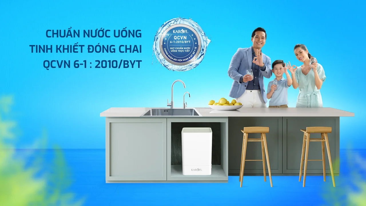 Nước sau lọc đạt chuẩn nước tinh khiết