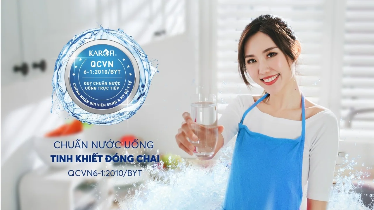 Nước sau lọc đạt chuẩn nước tinh khiết